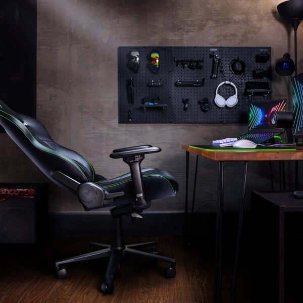 Razer Chair Enki X PU Leather, 2D-Armrests, black-green - Image 8